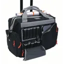 G-Outdoors Rolling Range Bag- with Telescoping Handle-Black - G Outdoors