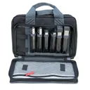 G-Outdoors Quad Pistol Range Bag with Magazine Storage & Dump Cups-Black - G-Outdoors