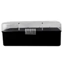 Berry's #414 WSM Ammo Clear Ammo Box with Black Base 50rd - Berry-S-Mfg
