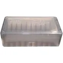 MTM .44/.45 Mag 50-Round Slip Top Handgun Ammo Box Clear Smoke - MTM Case-gard