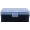 Berry's Ammo Box #404 - .22 Horn./.30 Carb. 50/rd Clear/Black - Berry-S-Mfg
