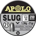 Hatsan Apolo Slug Air Rifle Pellets 22 Cal 21 gr 250/ct - Hatsan-Usa