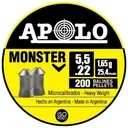 Hatsan Apolo Monster Air Rifle Pellets 22 Cal 25.4 gr 200/ct - Hatsan-Usa