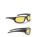 Walker's Vector Full Frame Shooting Glasses Black with Amber Lens with Case - Walker-S