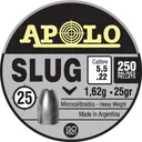 Hatsan Apolo Slug Air Rifle Pellets .22 Cal 25 gr 250/ct - Hatsan-Usa