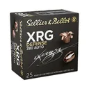 Sellier & Bellot XRG Defense Handgun Ammunition 380 ACP 77gr HP 1116 fps 25/ct - Sellier and Bellot
