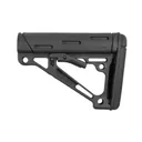 Hogue AR-15/M-16 Over-Molded Collapsible Buttstock Black - Fits Commercial Buffer Tube - Hogue