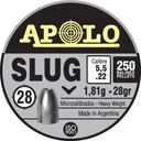 Hatsan Apolo Slug Air Rifle Pellets .22 Cal 28 gr 250/ct - Hatsan-Usa