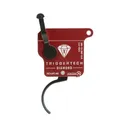 TriggerTech Rem Clone (NO BOLT STOP) Black Diamond Curved Trigger Single Stage Adjustable Black/Red - Triggertech
