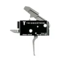 TriggerTech AR15 Competitive Flat Trigger 2 Stage Stainless Steel/Black - TriggerTech