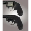 Hogue S&W J Frame Round Butt Centennial/Polymer Bodyguard Rubber Tamer Grip - Black - Hogue