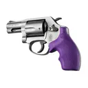 Hogue Bantam Style Grip for S&W J Frames- Rubber Round Butt Purple - Hogue