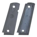 Hogue Colt Government Grips .45, 1911 Rubber Grips Panels, Checkered - Pewter - Hogue