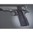 Hogue Colt Government Grips .45, 1911 Rubber Panels with Palm Swells - Black - Hogue