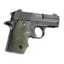 Hogue SIG Sauer P238 Rubber Grip with Finger Grooves OD Green - Hogue