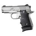Kimber Micro 9 Ambi Safety Rubber Grip with Finger Grooves Black - Hogue