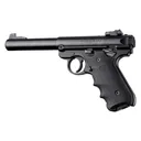 Ruger MKIV Rubber Grip with Finger Grooves Black - Hogue