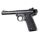 Ruger 22/45 MKIV Rubber Grip Panels Checkered W/Diamonds Black - Hogue