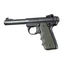 Ruger 22/45 RP Rubber Grip with Finger Grooves OD Green - Hogue
