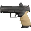 Hogue HandAll Beavertail Grip Sleeve CZ P-10 Compact 9mm - FDE - Natchez Shooting & Outdoors