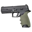 Hogue HandAll Beavertail Grip Sleeve Sig Sauer P320 OD Green - Hogue