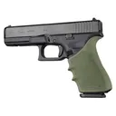 Hogue HandAll Beavertail Grip Sleeve Glock 17, G17L, G19X, G34, G34 MOS Gen 1-2-5 OD Green - Hogue