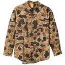 Browning Wasatch-CB Shirt Button-Front 2 Pocket Vintage Tan Camo L - Browning-Clothing