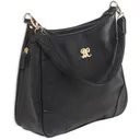 Bulldog Hobo Style Conceal Carry Purse W/ Holster - Black W/ Black Trim - Bulldog Cases