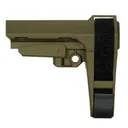 SB Tactical SBA3 5-Position Adjustable Stabilizing Brace OD Green - Sb-Tactical