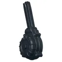 Promag Ruger P Series 9mm Handgun Magazine Black Polymer 50/rd Drum - Promag
