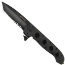 CRKT M16-14ZLEK Tanto Flipper Knife (3.75" Black Serr) - Colombia-River-Knife-Tool