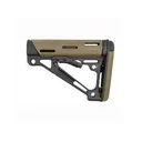 Hogue AR-15/M16 Overmolded Collapsible Mil-Spec Buffer Tube Buttstock FDE - Hogue