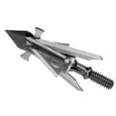 Muzzy Trocar 4-Blade HB-Hybrid Crossbow Broadhead 1" X 1 5/8" Cut 100 gr 3/pk - Muzzy Bowfishing