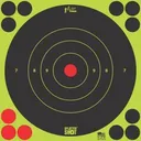 Pro-Shot Splatter Shot 8" Green Bullseye Target 6/ct - Pro-Shot