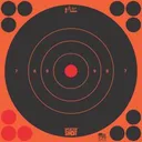 Pro-Shot Splatter Shot 8" Orange Bullseye Target 6/ct - Pro-Shot