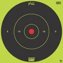 Pro-Shot Splatter Shot 12 in Green Bullseye Tag Paper Target 5/ct - Pro-Shot