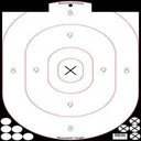 Birchwood Casey Shoot-N-C 12" x 18" White/Black Silhouette 5/ct with 90 Pasters - Birchwood-Casey