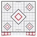 Birchwood Casey Shoot-N-C White/Black Sight-In Target 5 12" 5/ct with 55 Pasters - Birchwood-Casey