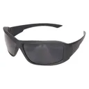 Edge Hamel Safety Glasses Black with Black G15 Vapor Shield Lens Thin Temple Frame - Edge-Eyewear
