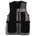 Browning Trapper Creek Mesh Shooting Vest Grey 2XL - Browning-Clothing