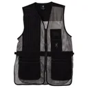 Browning Trapper Creek Mesh Shooting Vest Grey S - Browning-Clothing