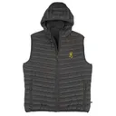 Browning Packable Puffer Hooded Vest Carbon S - Browning-Clothing