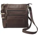 Bulldog Large Cross Body Style Purse w/Holster Chocolate Brown - Bulldog