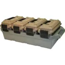 MTM 4-Can 30 Cal Ammo Crate FDE Cans ODG Tray - MTM Case-gard