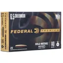 Federal Gold Medal Berger Hybrid Rifle Ammunition 6.5mm Creedmoor 140gr BTHP 2725 fps 20/ct - Federal