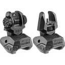 Fab Defense AR Flip-up Sights Front and Rear Black - Fab-Defense