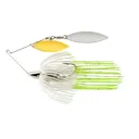 War Eagle Screamin 2-Will 1/2oz Nickel Hot White Shad - War-Eagle-Lures