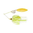 War Eagle Col/Will Hammered 3/8oz Gold Hot White Chart - War-Eagle-Lures
