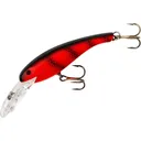 Cotton Cordell Wally Diver Jerkbait 2-1/2" 1/4 oz Fluorescent Red/Black - Cotton-Cordell-Lures