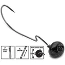 VMC Swingin Rugby Jig 3/8 Black 2pk - Vmc-Weights